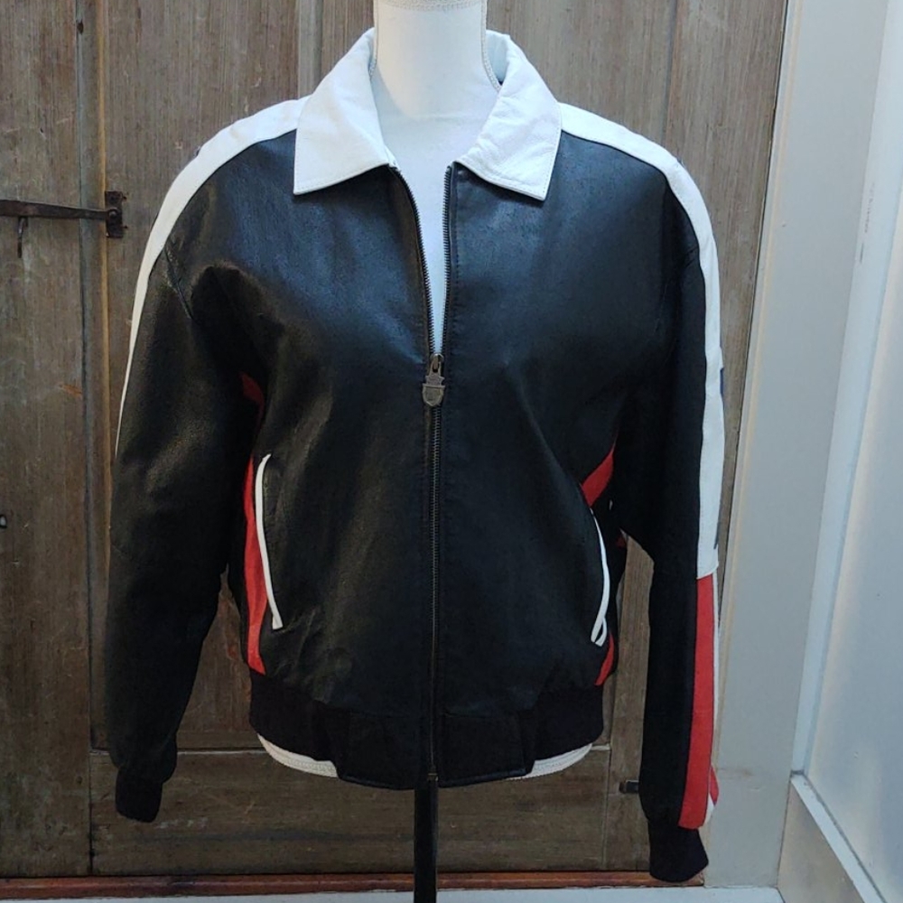 SOLD🌟⭐HP⭐Michael Hoban USA leather jacket - Picture 3 of 11